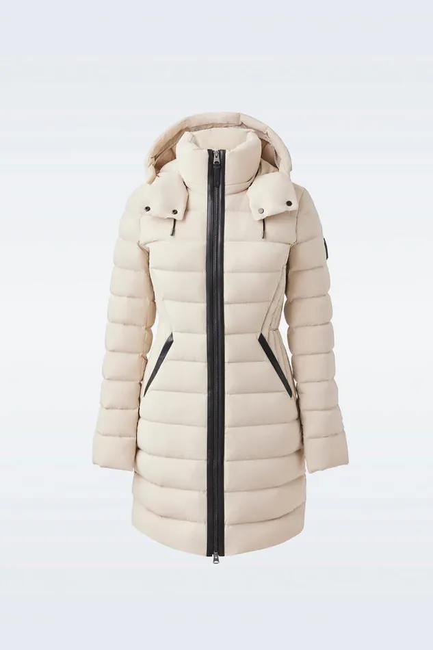 Downs and Jackets Women Mackage FARREN Agile360 Down Coat With Removable Hood Trench