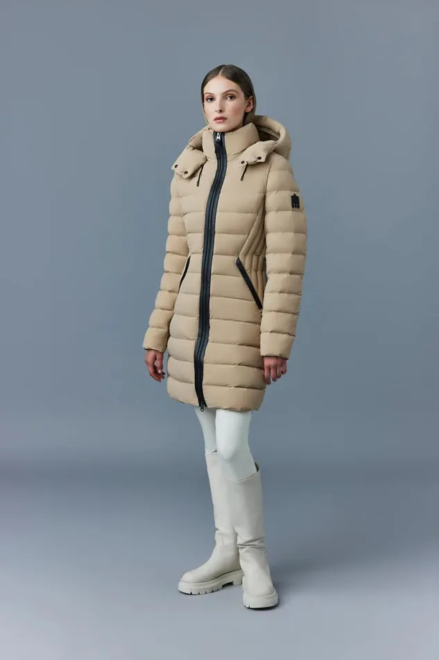 Downs and Jackets Women Mackage FARREN Agile360 Down Coat With Removable Hood Trench