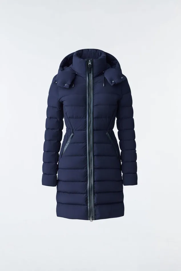 Downs and Jackets Women Mackage FARREN Agile360 Down Coat With Removable Hood Trench