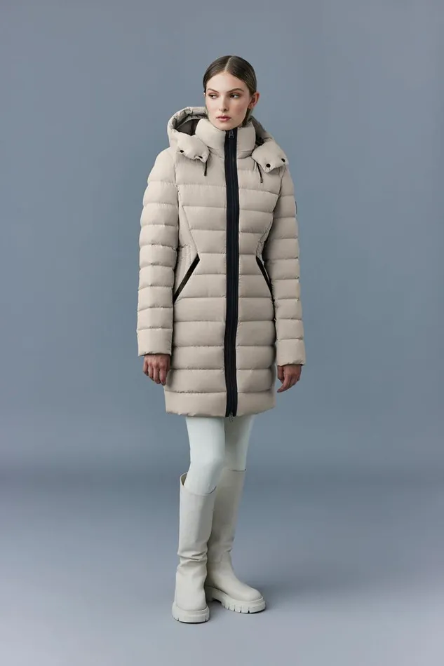 Downs and Jackets Women Mackage FARREN Agile360 Down Coat With Removable Hood Trench