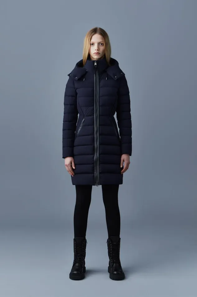 Downs and Jackets Women Mackage FARREN Agile360 Down Coat With Removable Hood Trench