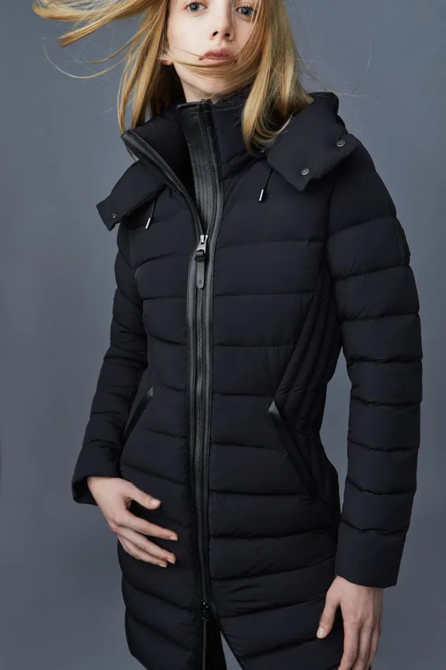 Downs and Jackets Women Mackage FARREN Agile360 Down Coat With Removable Hood Trench