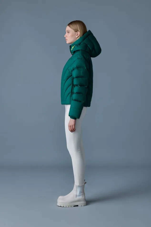 Downs and Jackets Women Mackage HOPE Softwash Rounded Quilt Down Jacket Emerald