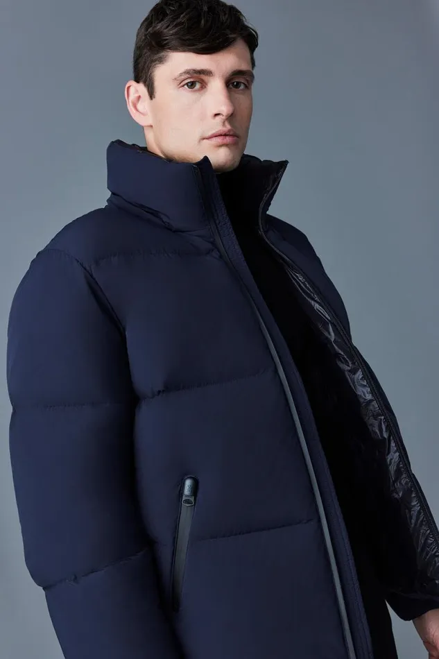 Downs and Parkas Men Mackage KENT Stretch Matt Down Jacket With Hood Black Downs and Parkas Men Mackage KENT Stretch Matt Down Jacket With Hood Black