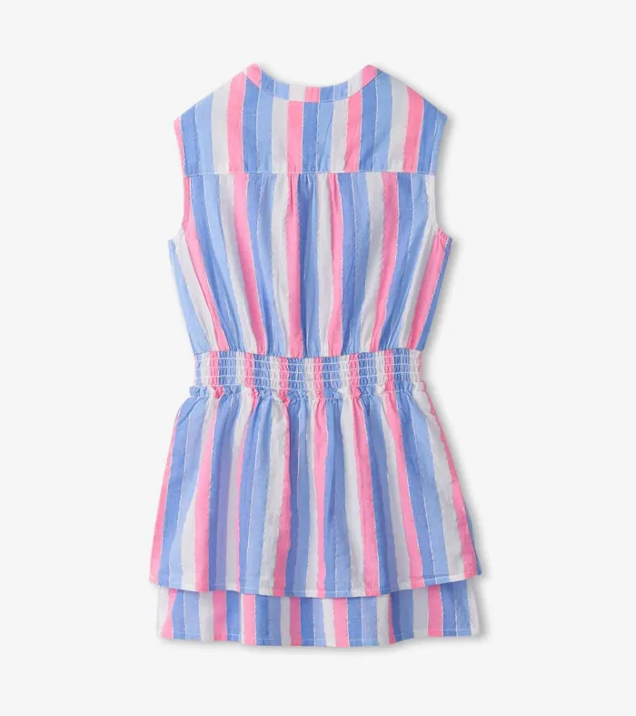 Dresses Girls Hatley Girls Evening Sky Smocked Waist Dress