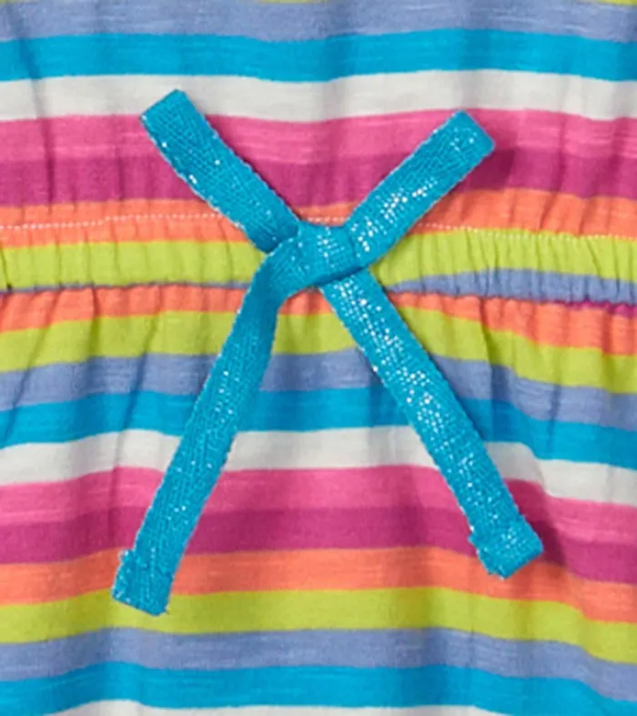 Dresses Girls Hatley Girls Rainbow Stripes Drop Waist Dress