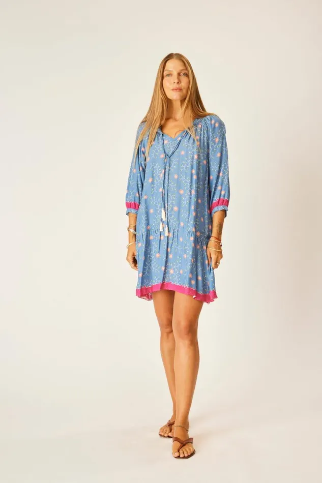 Dresses Shop Natalie Martin STEVIE DRESS Pinwheel Denim