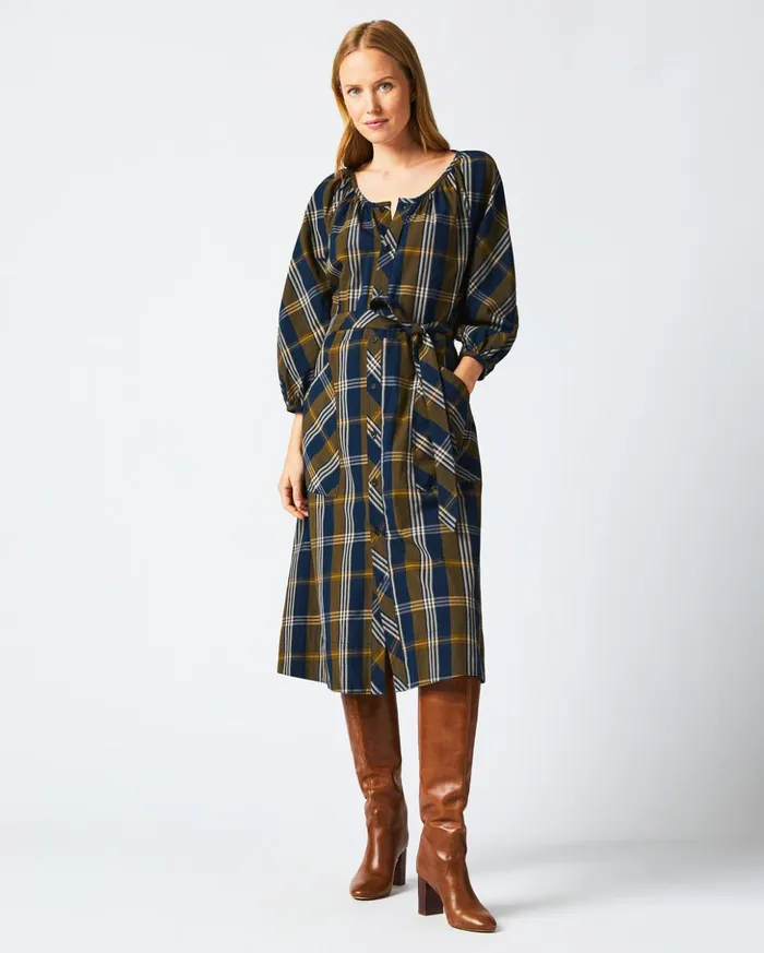 Dresses Women Billy Reid Prairie Dress Navygold