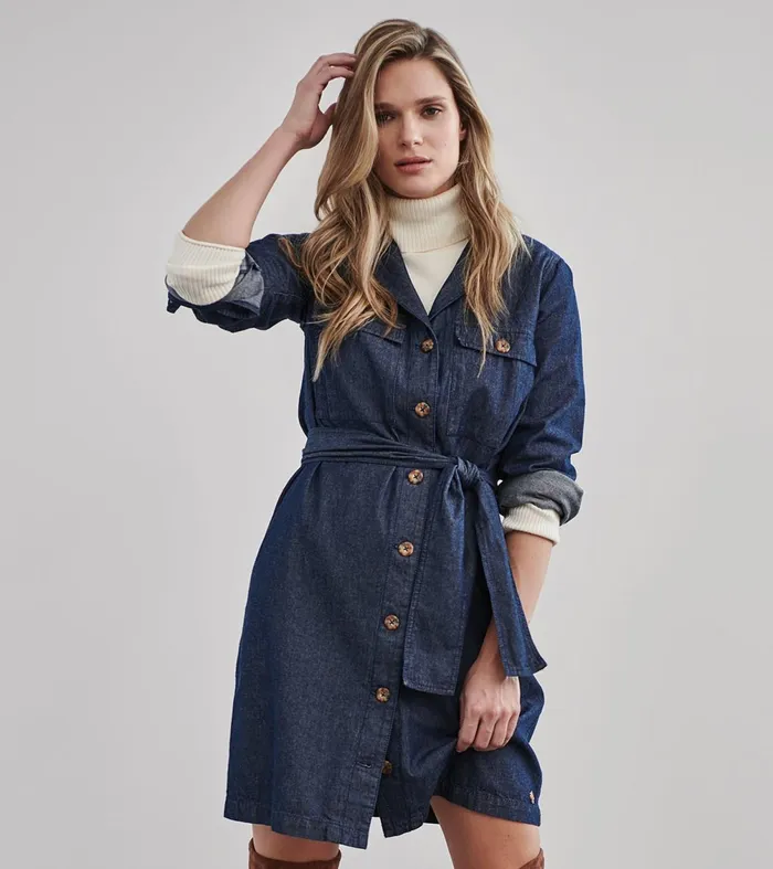 Dresses Women Hatley Denim Shirt Dress 8211 Dark Wash