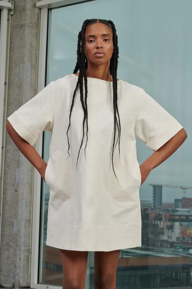 Dresses Women Soeur WAFFLE DRESS Offwhite