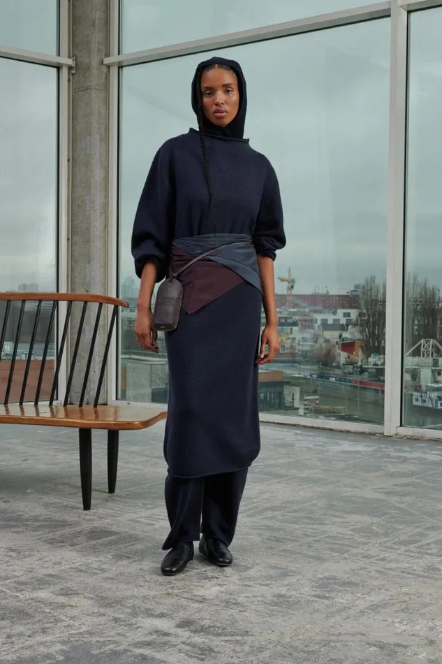 Dresses Women Soeur WAVE DRESS Navy