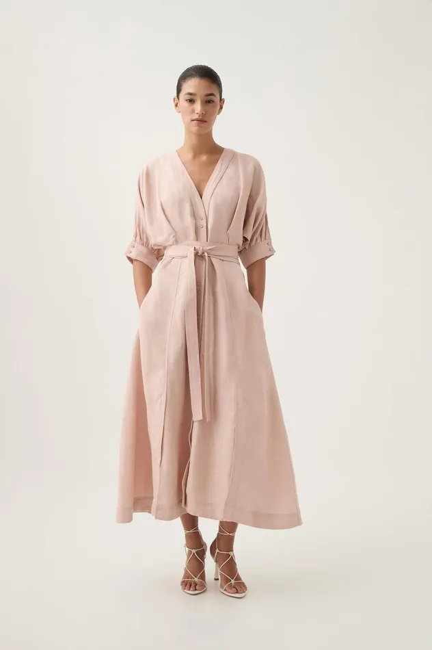 Ennoble Dress Blush Pink Women Aje Pink Dresses