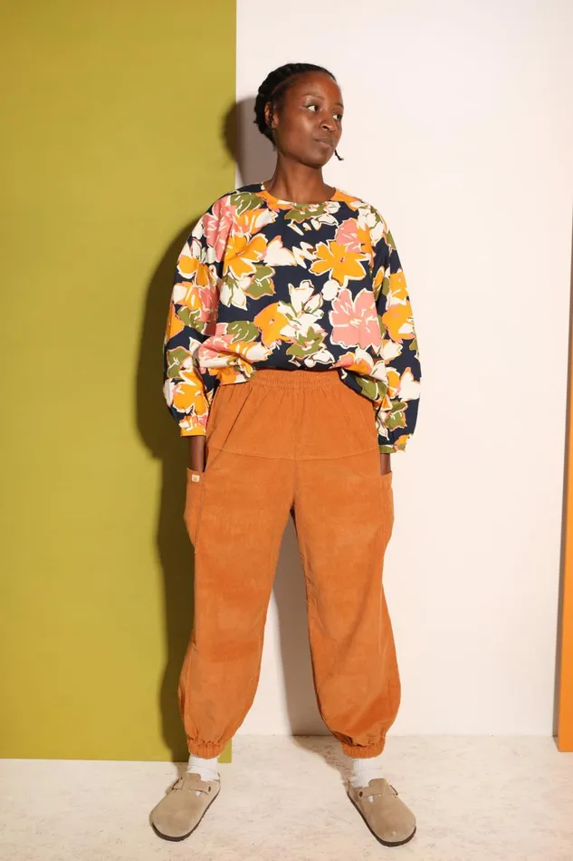 Everett Trouser Corduroy Ochre Womens LF Markey Trousers