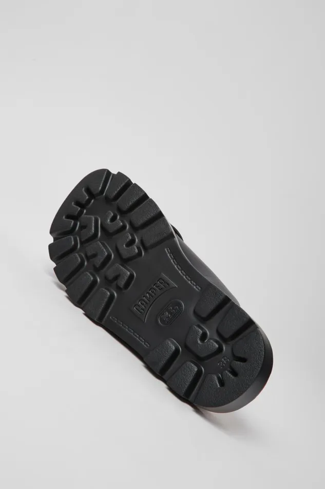 Flat Shoes Women Camper Brutus Sandal Black Leather Sandals Flat Shoes Women Camper Brutus Sandal Black Leather Sandals