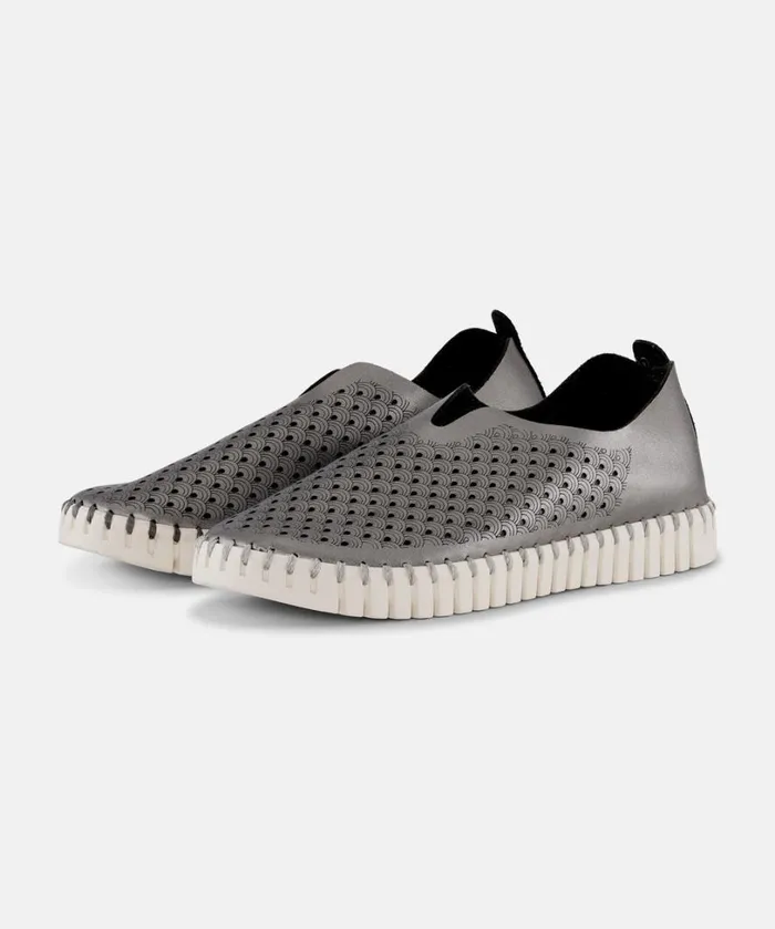 Flats 8211 Gun Metal Shoes Ilse Jacobsen Tulip Flats