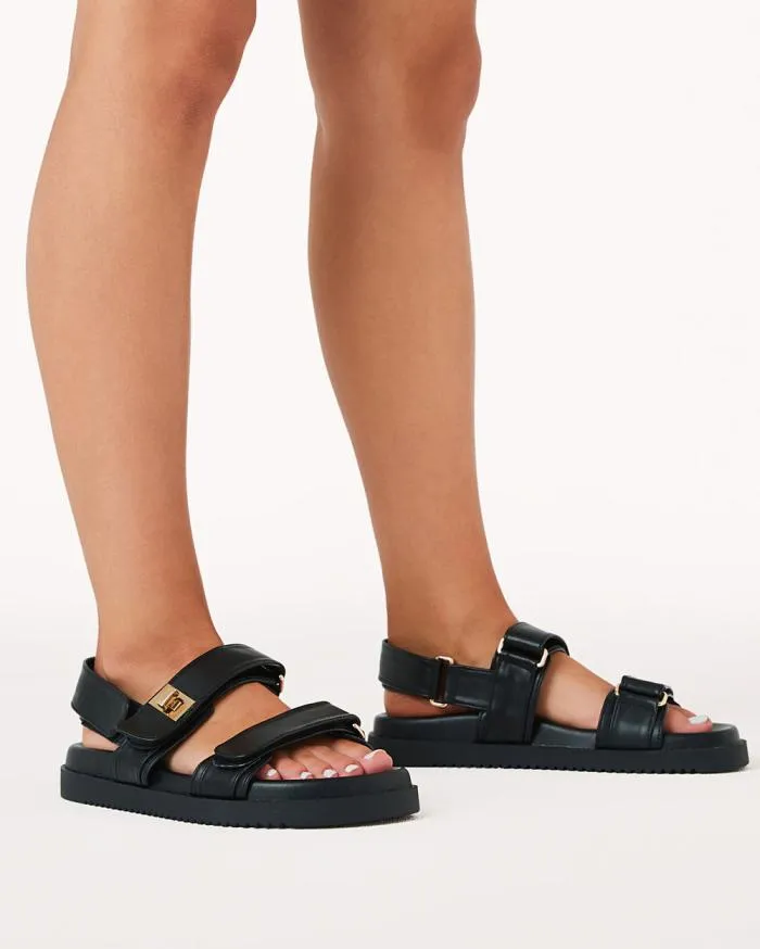 Flats Billini Sandals and Slides ALVINA BLACK