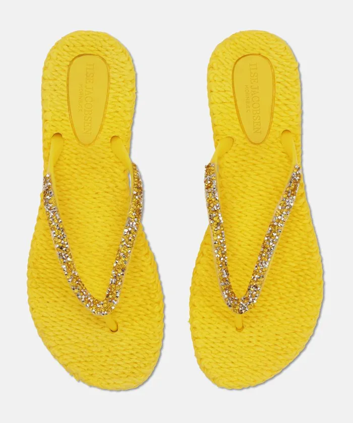 Flip Flop With Glitter 8211 Yellow Shoes Ilse Jacobsen Flip Flops Flip Flop With Glitter 8211 Yellow Shoes Ilse Jacobsen Flip Flops