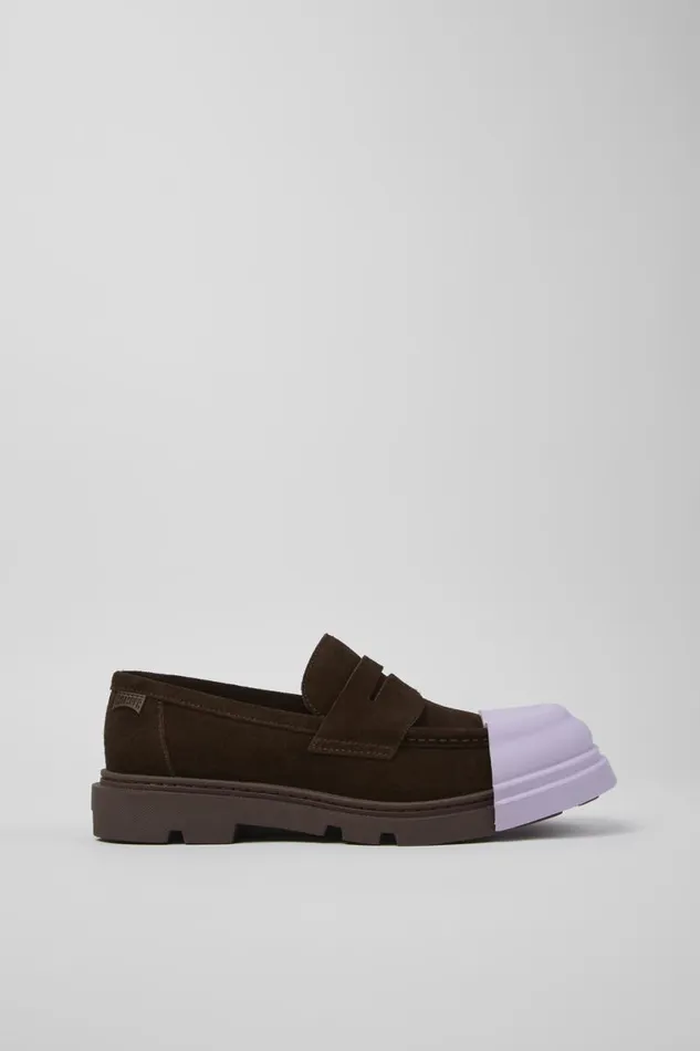 Formal Shoes Men Camper Junction Brown Nubuck Moccasin
