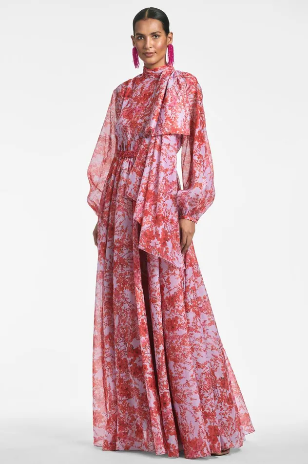Formal Women Sachin and Babi Cinzia Gown 8211 Amaranthus Spray