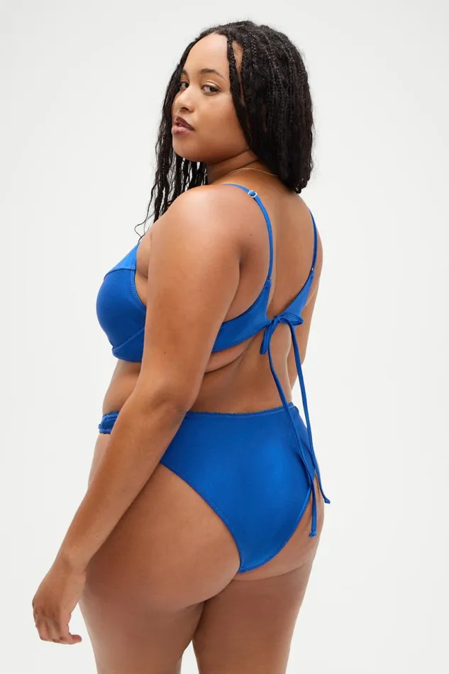 Frankies Bikinis Bikinis Women X DJERF AVENUE Dove Classic Bikini Bottom Deep Blue