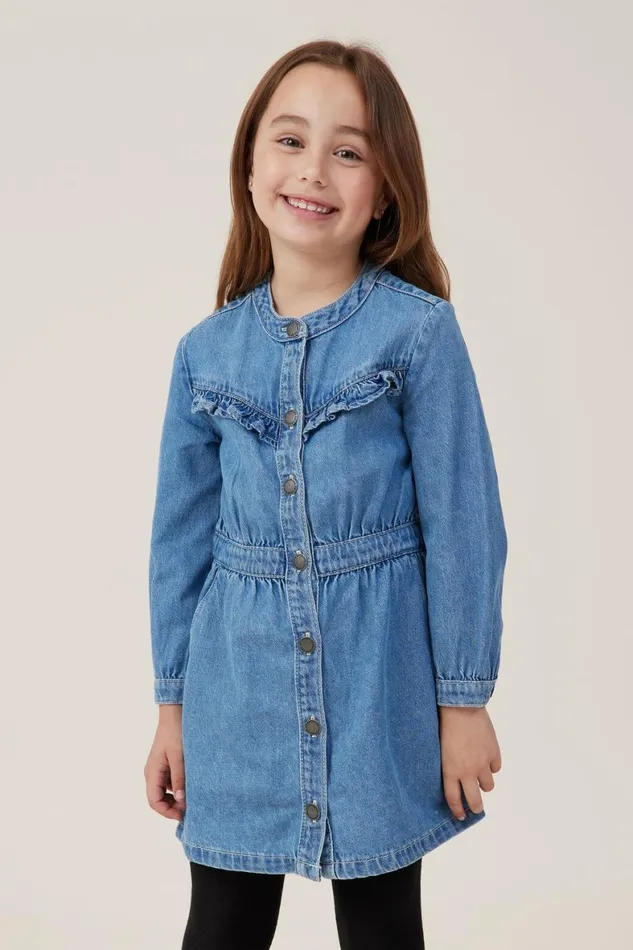 Girls 214 Dresses Cotton On Maria Denim Dress Weekend Wash