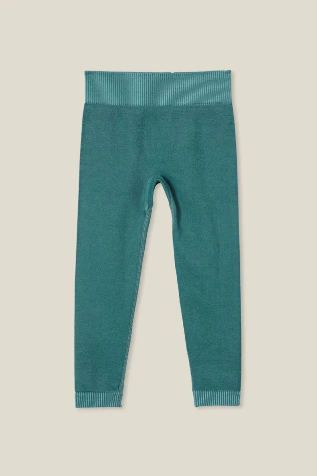 Girls 214 Leggings Pants and Jeans Cotton On Imogen Seamfree Legging Turtle Green Wash