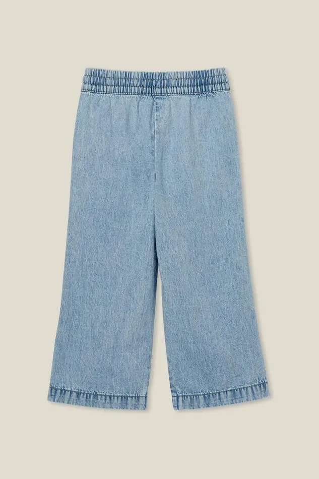 Girls 214 Leggings Pants and Jeans Cotton On Kirsty Wide Leg Jean Bleach Wash