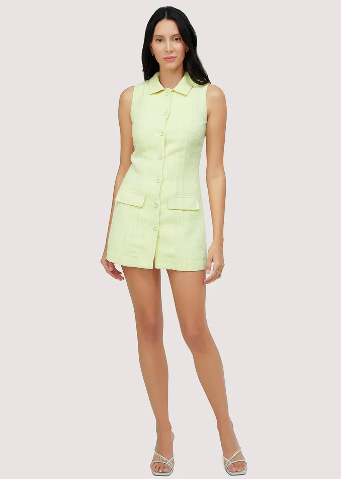 Golden Hour Mini Dress Yellow Women Lost Wander Dresses