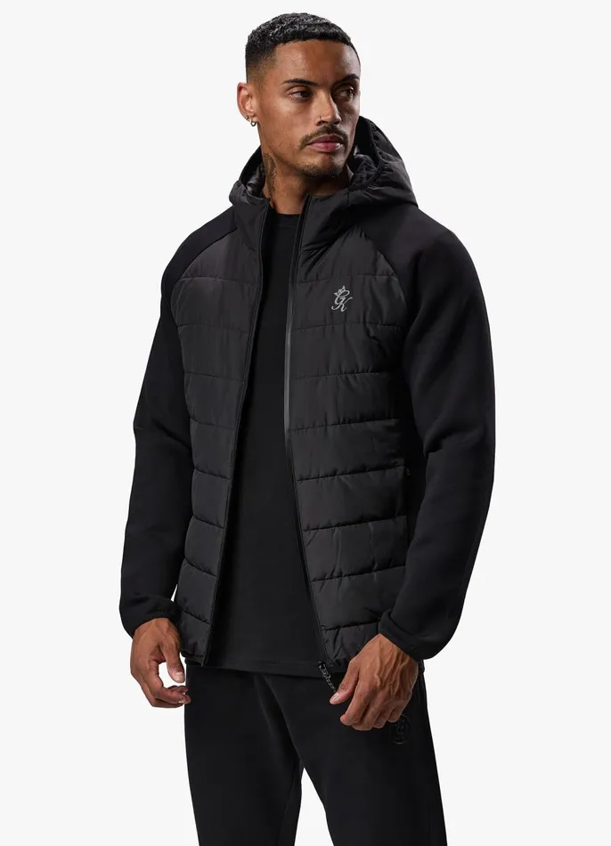 Gym King Outerwear Men Hybrid Jacket 8211 Black
