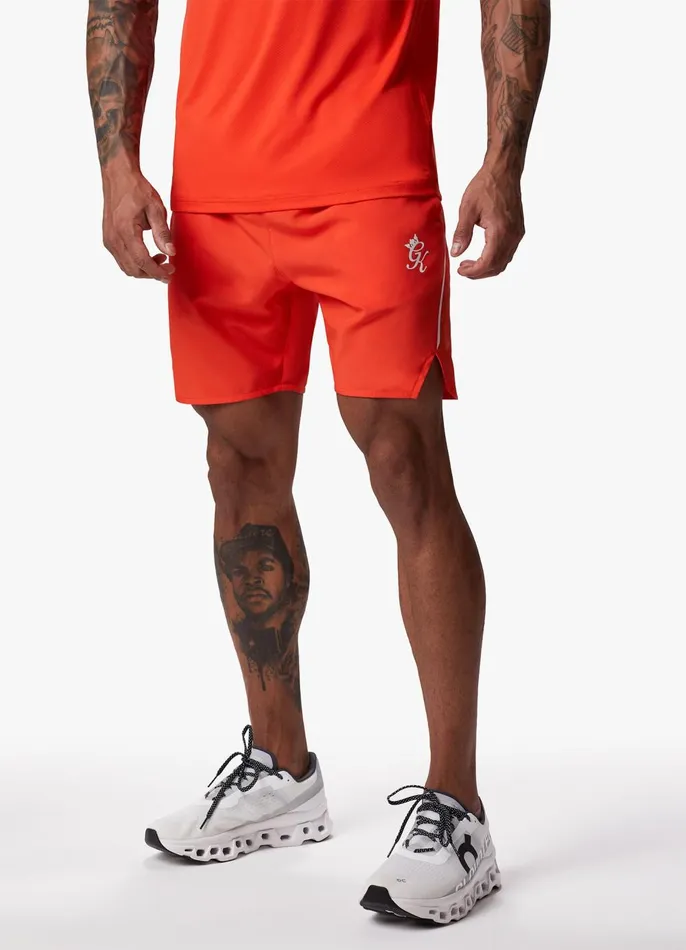 Gym King Shorts Men Flex 6034 Short 8211 Chilli RedWhite
