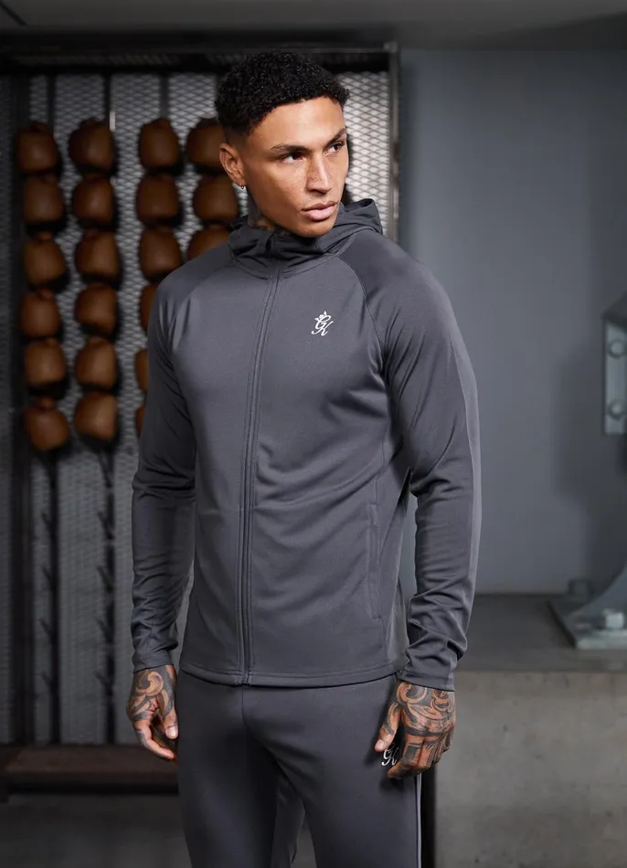 Gym King Tracksuit Tops Men 365 Lightweight Poly Training Hood 8211 Graphite