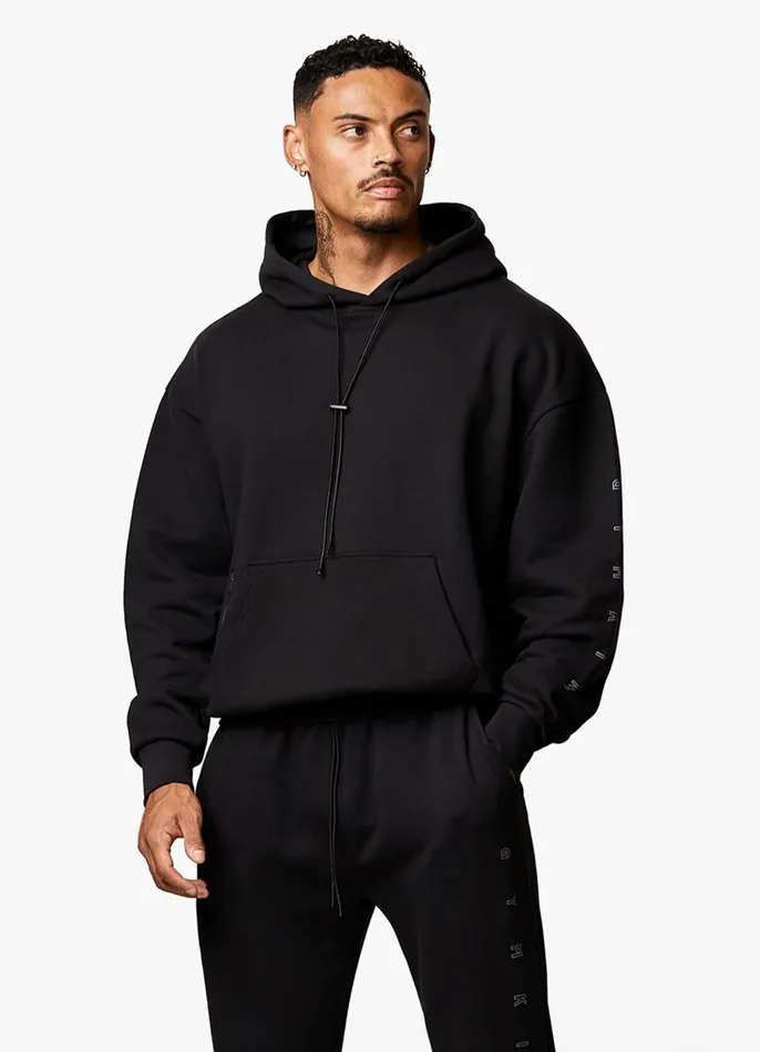 Gym King Tracksuit Tops Men Stealth Loopback Hood 8211 Black
