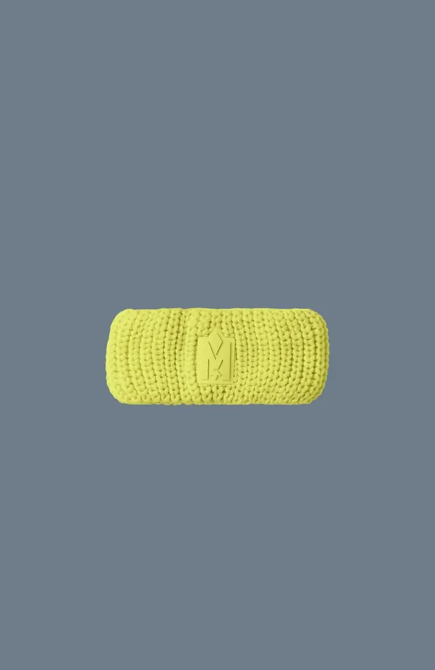 Hats Men Mackage SIMZ Rib Knit Merino Wool Headband Black