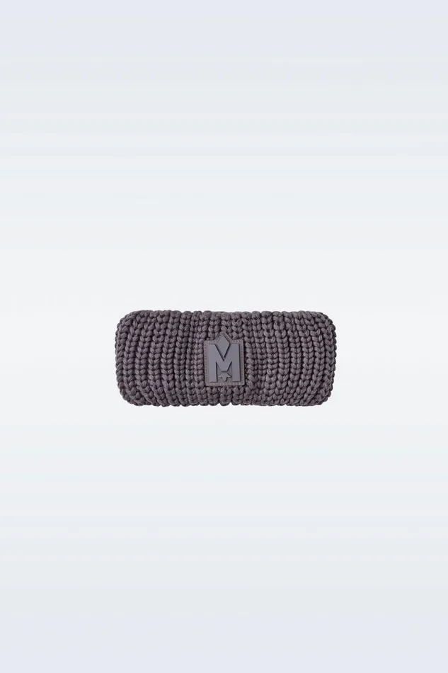 Hats Men Mackage SIMZ Rib Knit Merino Wool Headband Black