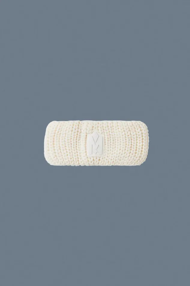 Hats Men Mackage SIMZ Rib Knit Merino Wool Headband Black