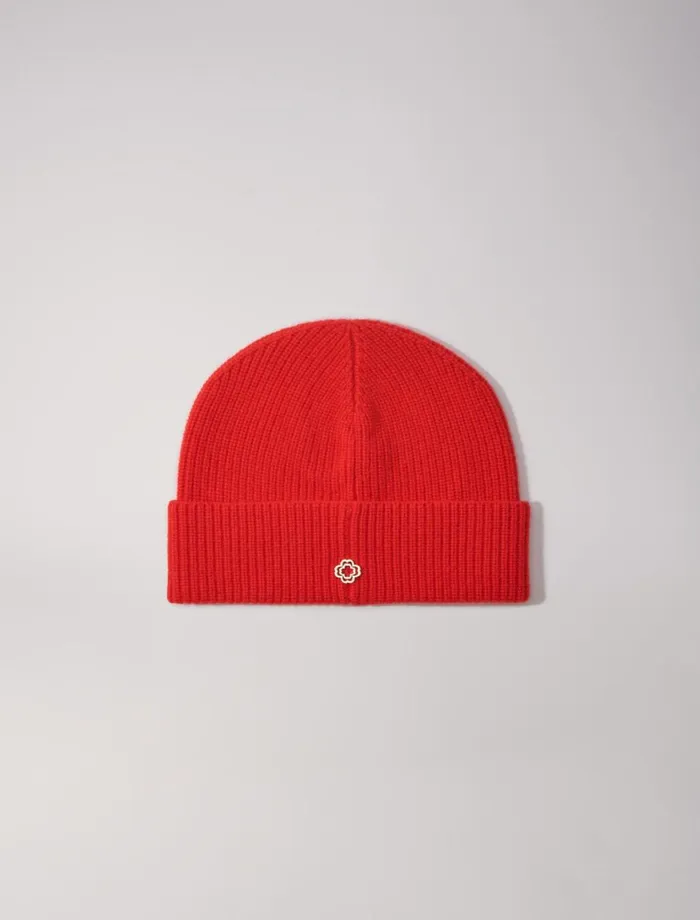 Hats Women Maje Wool And Cashmere Hat Red