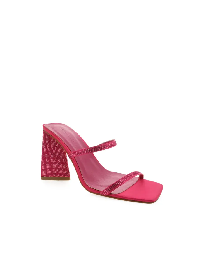 Heels Billini Block Heels QUINTANA PINK SATINDIAMANTE