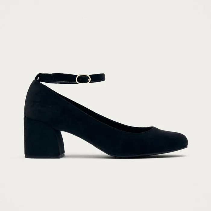 Heels Women ALOHAS Antoine Velvet Black Pumps
