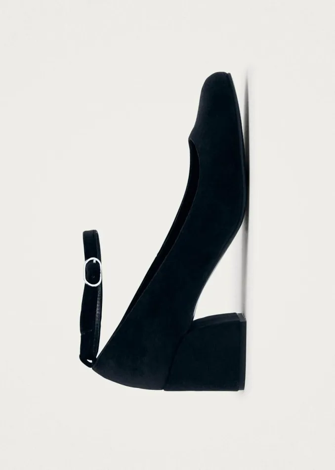 Heels Women ALOHAS Antoine Velvet Black Pumps