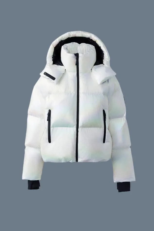 Jackets Women Mackage TESSYPRL Quilted Own Jacket With Removable Hood Pearl