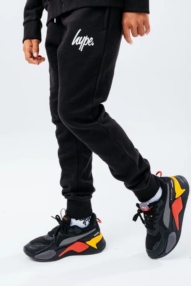 Just Hype Joggers Hype Unisex Kids Black Script Joggers