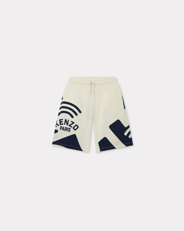 Kids 039East West039 Cotton Bermuda Shorts Ecru Kenzo Pants And Shorts