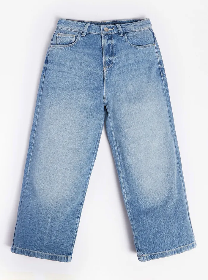 Kids Big Girl GUESS Sunset Shell Denim Pants 716