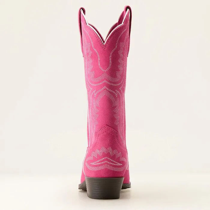 Kids Big Kids039 Footwear Ariat Casanova Western Boot Haute Pink Suede