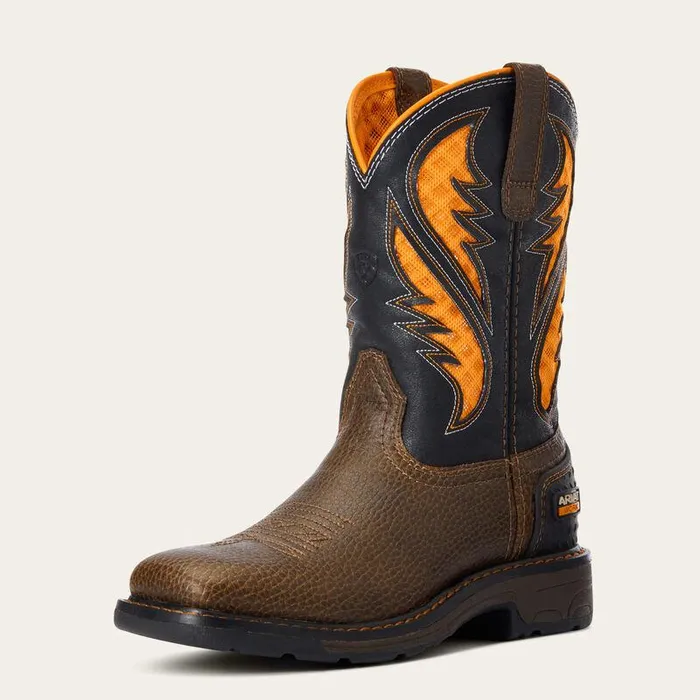 Kids Big Kids039 Footwear Ariat Work VentTEK Boot Cocoa Brown