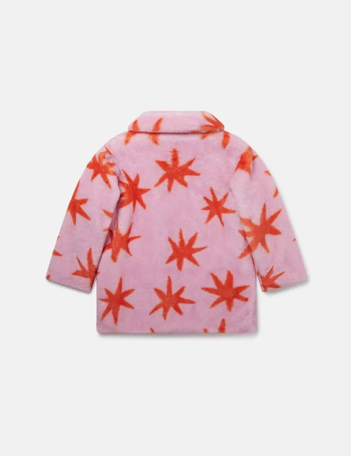 Kids Bright Stars Coat Redpink Stella McCartney Outerwear