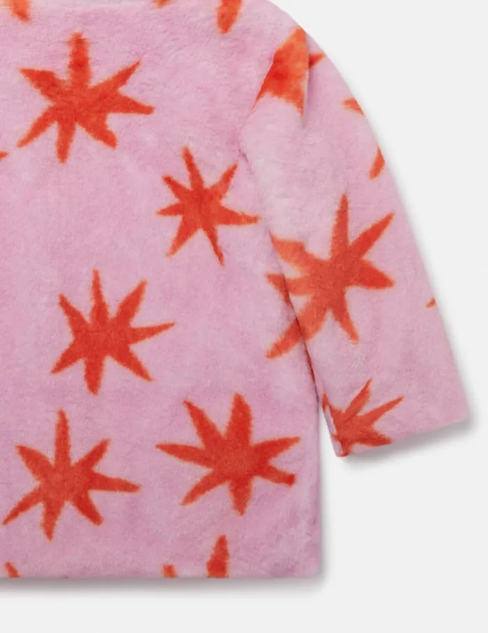Kids Bright Stars Coat Redpink Stella McCartney Outerwear