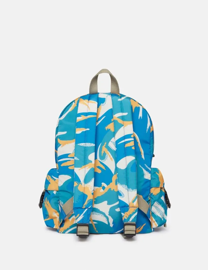 Kids Camouflage Pattern Backpack Blue Stella McCartney Shoes And Accessories