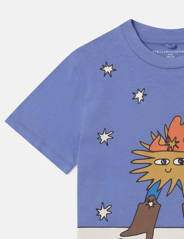 Kids Cosmic Cowboy Graphic TShirt Multicolor Stella McCartney TShirts And Sweatshirt