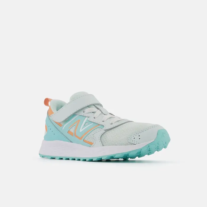 Kids Fresh Foam 650 Bungee Lace With Top Strap Light Surf With Peach Glaze And Surf New Balance Size 105 8211 3